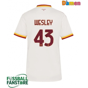 AS Roma Wesley Franca #43 Replik Auswärtstrikot Damen 2026-27 Kurzarm